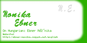 monika ebner business card